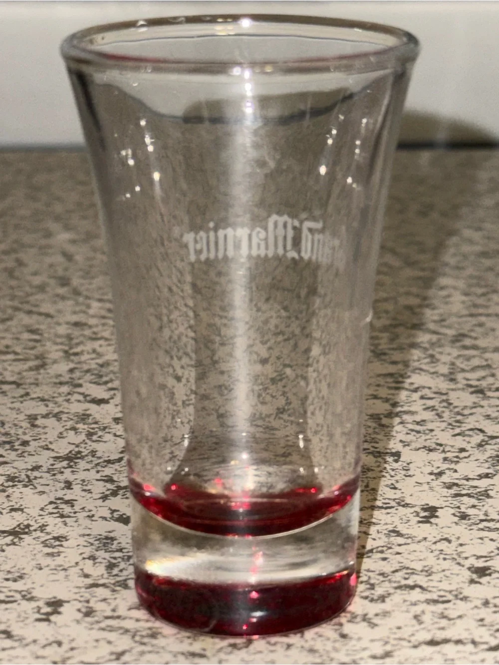 Official Red Accented Shot glass-Grand Marnier